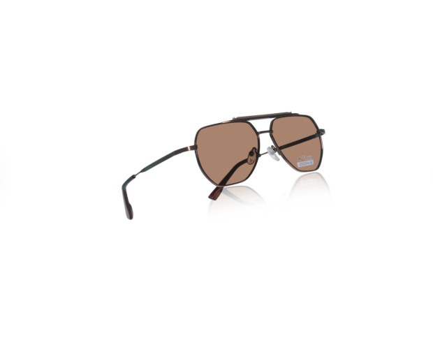 Gold Aviator Sunglasses – Brown Tinted Lenses | Premium Metal Frame