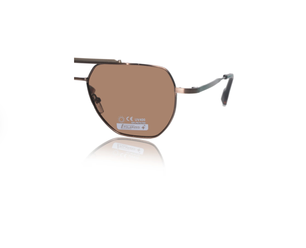 Gold Aviator Sunglasses – Brown Tinted Lenses | Premium Metal Frame