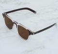 Clear Transparent Frame Sunglasses – Brown Polarized Lenses | Unisex