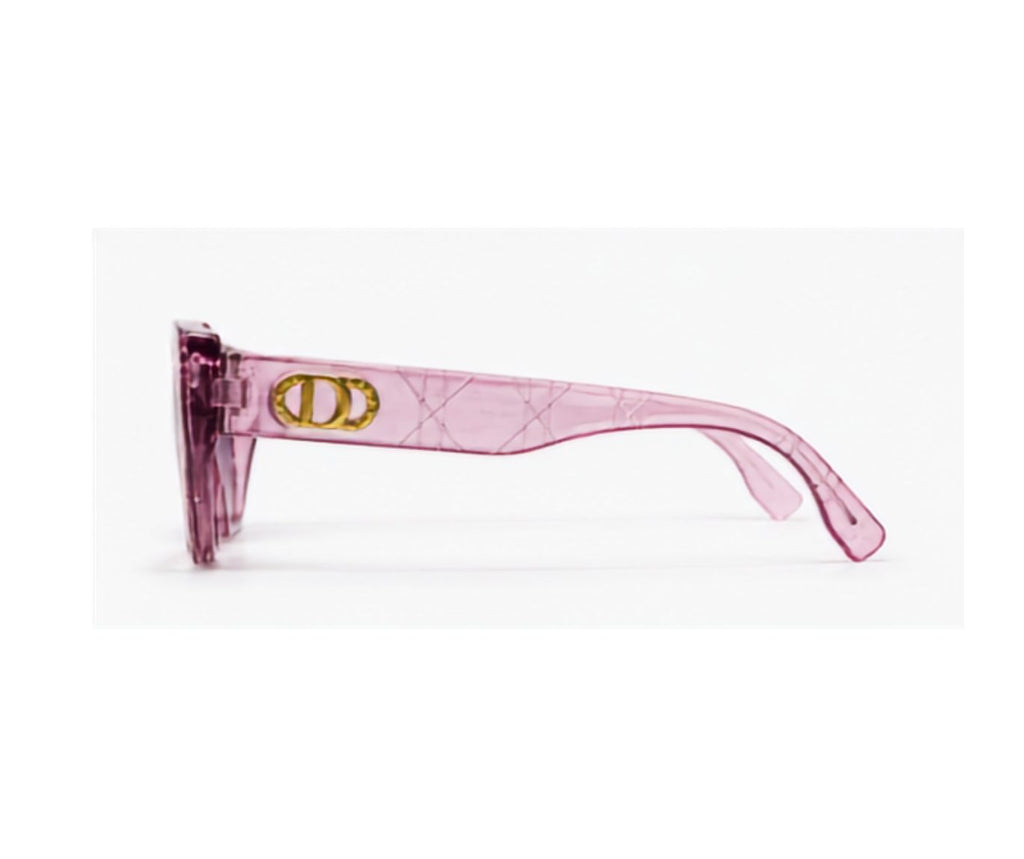 Pink Transparent Cat-Eye Sunglasses – UV Protection Unisex's Shades