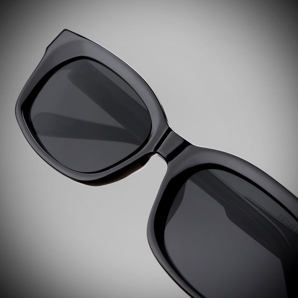 Noir Edge Premium Black Square Sunglasses | UV Protection
