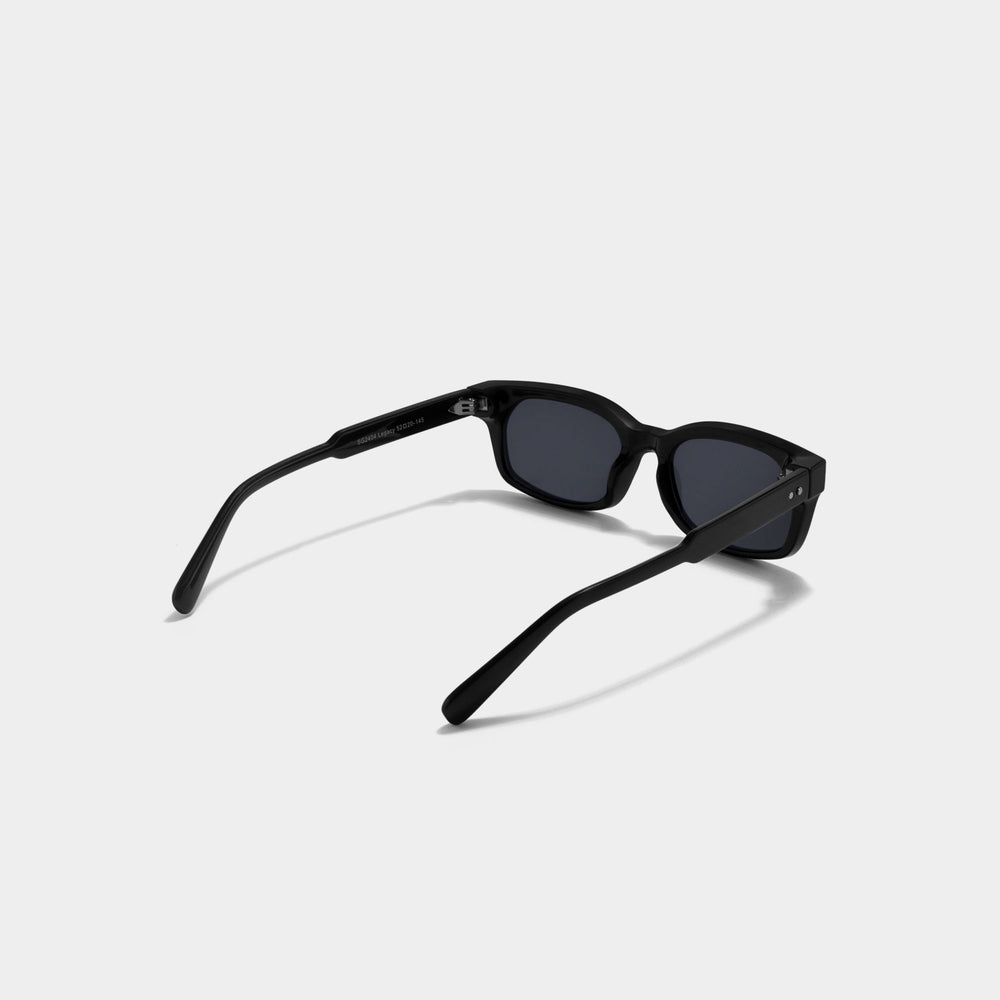 Noir Edge Premium Black Square Sunglasses | UV Protection