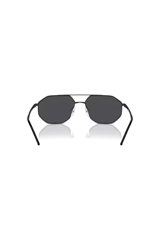 Black Metal Aviator Sunglasses | Dark Grey Unisex Shades