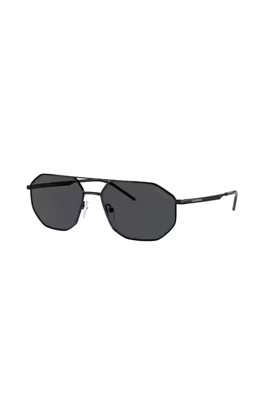 Black Metal Aviator Sunglasses | Dark Grey Unisex Shades