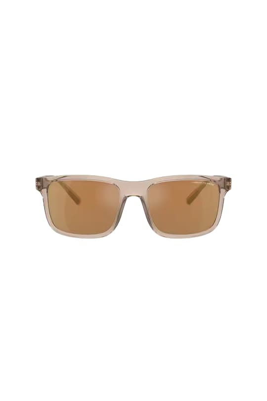 Transparent Brown Square Sunglasses | Amber Lens Shades