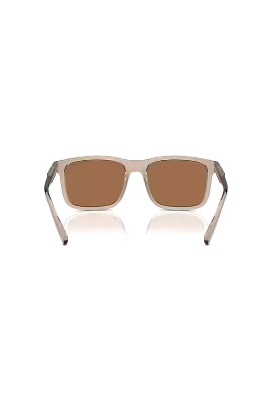 Transparent Brown Square Sunglasses | Amber Lens Shades