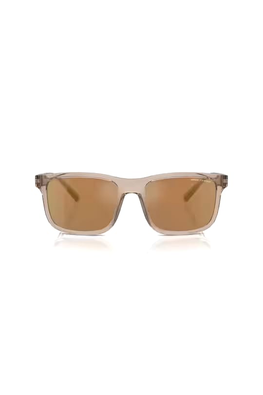 Transparent Brown Square Sunglasses | Amber Lens Shades