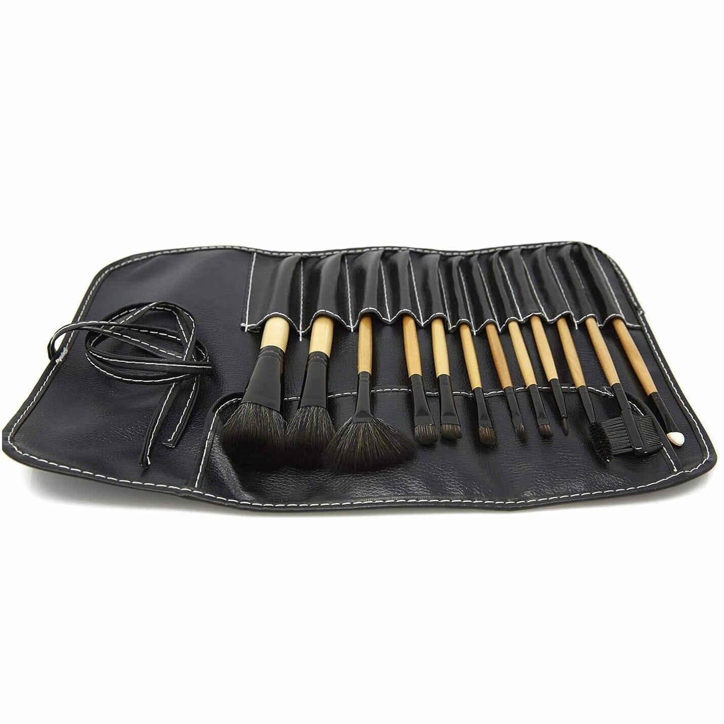 13-Pieces Set: LILT BEAUTY Makeup Brush Set with Blush Foundation Eyeshadow Concealer Liner Sponge Fan and Eyebrow