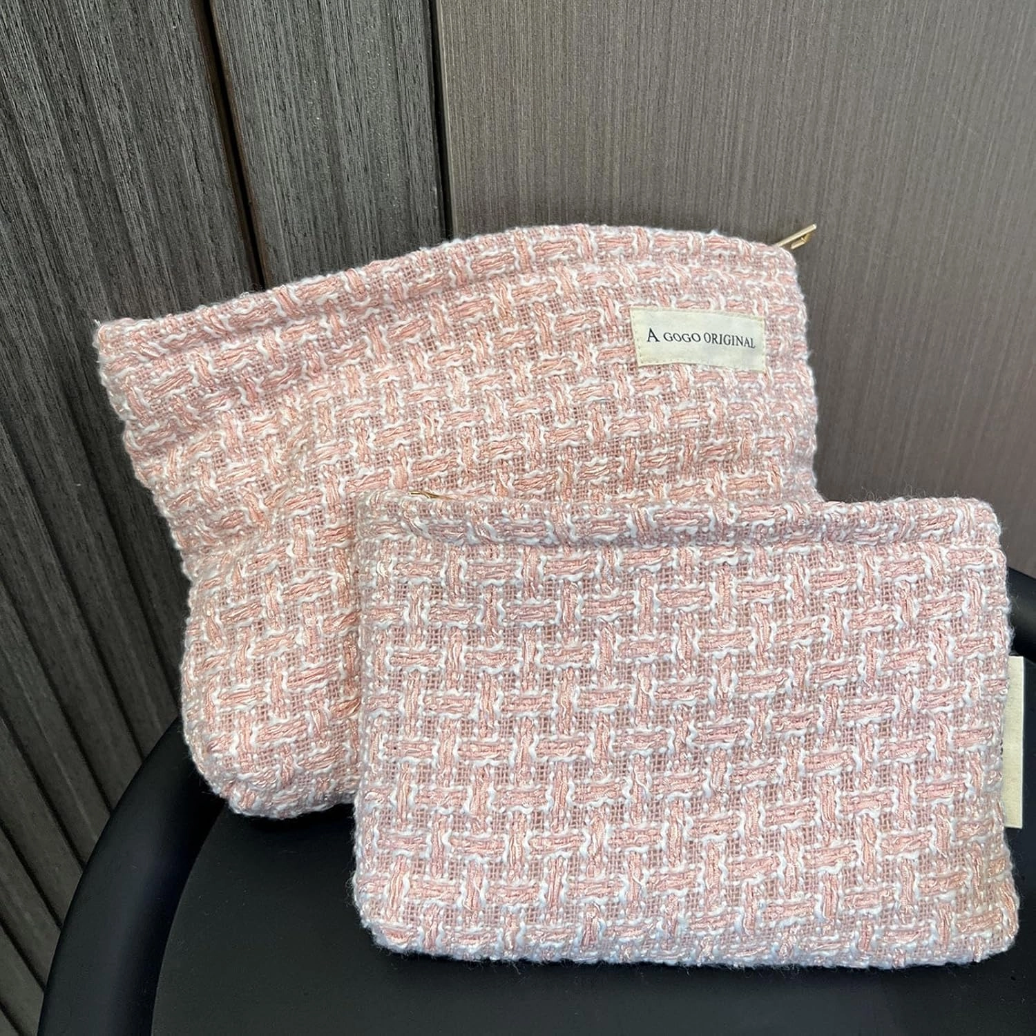2 Pcs Makeup Bag for Women Large Capacity Cosmetic Bag Set Travel Toiletry Bag Cute Makeup Pouch for Purse Portable Organizer Travel Accessories