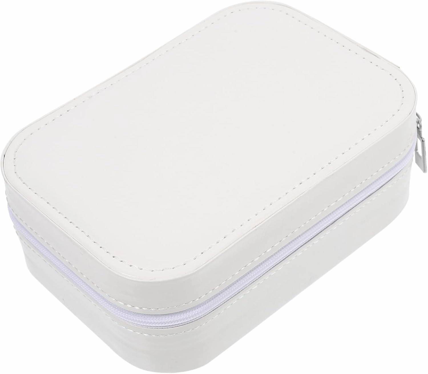 4pcs Led Lighted Makeup Organizer Case Travel Size Mirror Compact Storage Box for Jewelry Makeup Essentials Portable for Women