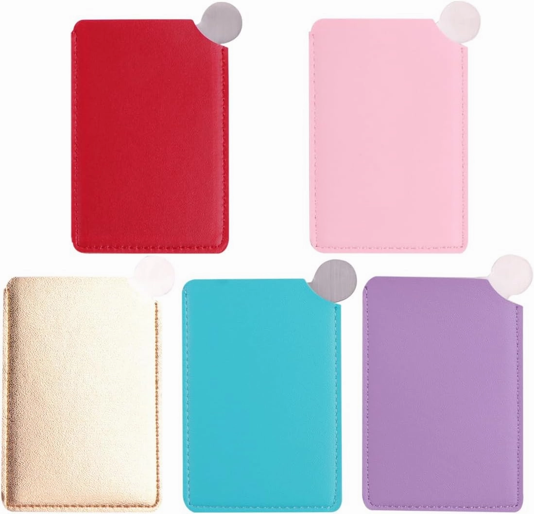 5pcs Pack Travel Makeup Mirrors Mini Makeup Mirror Mini Pocket Mirror Compact Mirror Double Sided Personalized Compact Mirror Folding Pocket Portable Mirror Small
