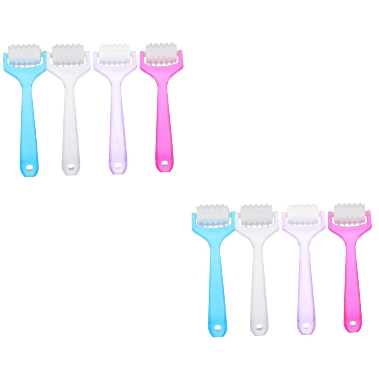 8pcs Facial Roller Manual Skin Care Tools for Muscle Relaxation Reduce Dark Circles Improve Skin Tightness Quality Materials for Self-care and Gifting