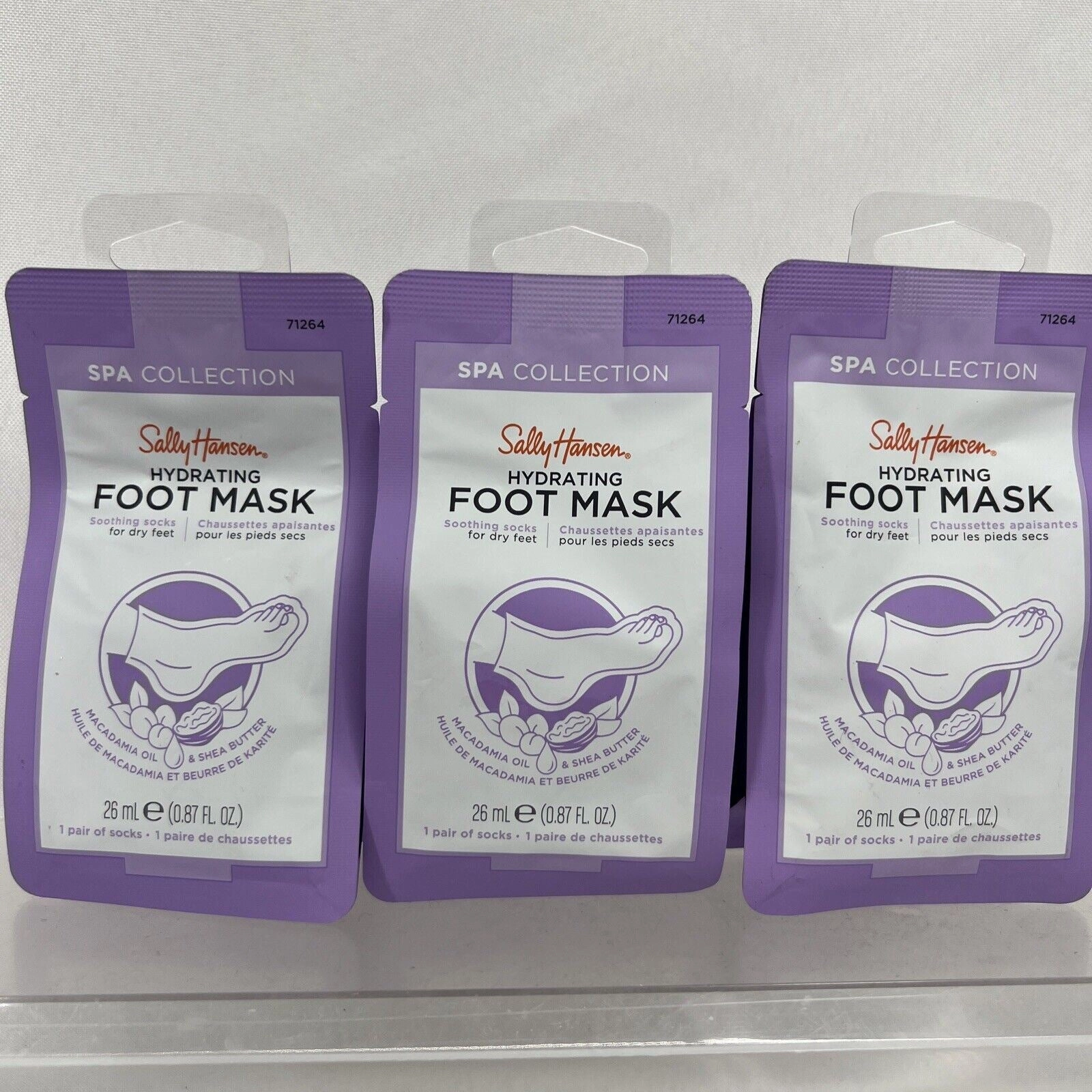 (7) Sally Hansen Spa Collection Hydrating Hand & Foot Mask Shea Butter 0.88oz