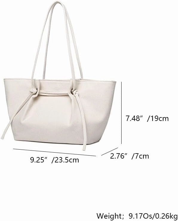Adjustable length shoulder cotton canvas tote bag - large capacity and magnetic button switch