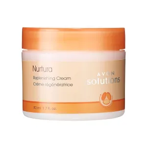 AVON Solutions Nurtura Replenishing Cream – Deep Hydration Face Cream for Dry, Flaky Skin | Hypoallergenic, Paraben-Free, Sulfate-Free, Dermatologist-Tested | 1.7 oz