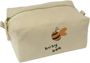Azeeda 'Busy Bee Looking For Nectar ' Canvas Wash Bag/Makeup Case (CS00043812)