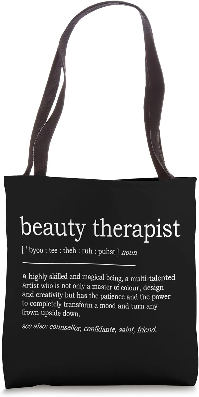 Beauty Therapist Noun Beautician MUA Esthetician Tote Bag