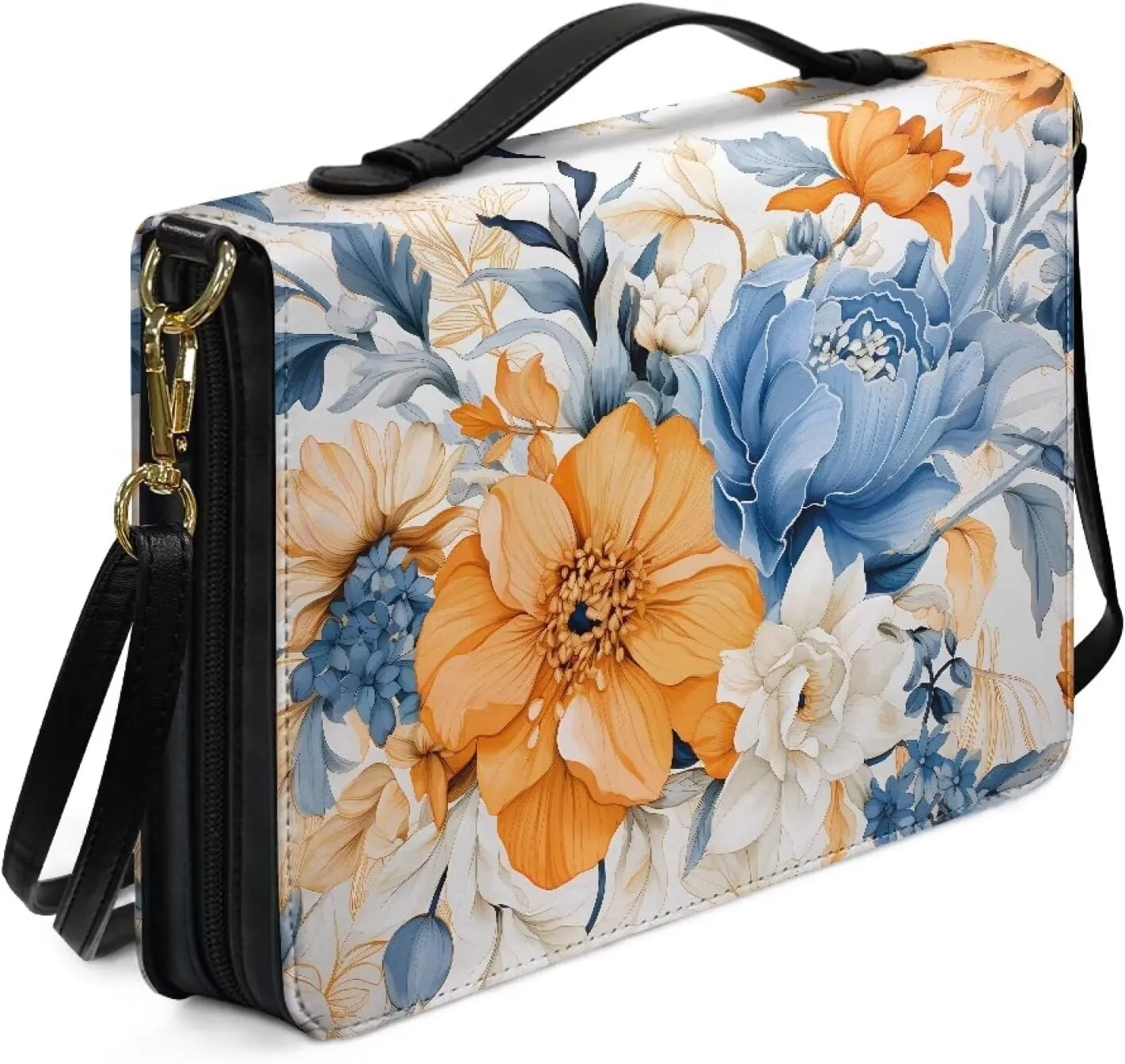 Bible Covers for Women Bible Holder Case Waterproof Bible Protector PU Leather Bible Organizer Bag