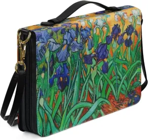 Bible Covers for Women Men Leather Bible Cover Case with Handle Church Carrying Tote Handbag