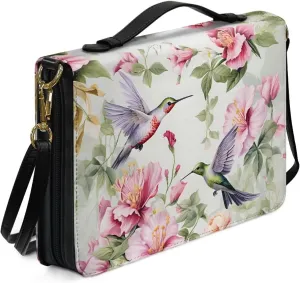 Bible Covers for Women Men Leather Bible Cover Case with Handle Church Carrying Tote Handbag