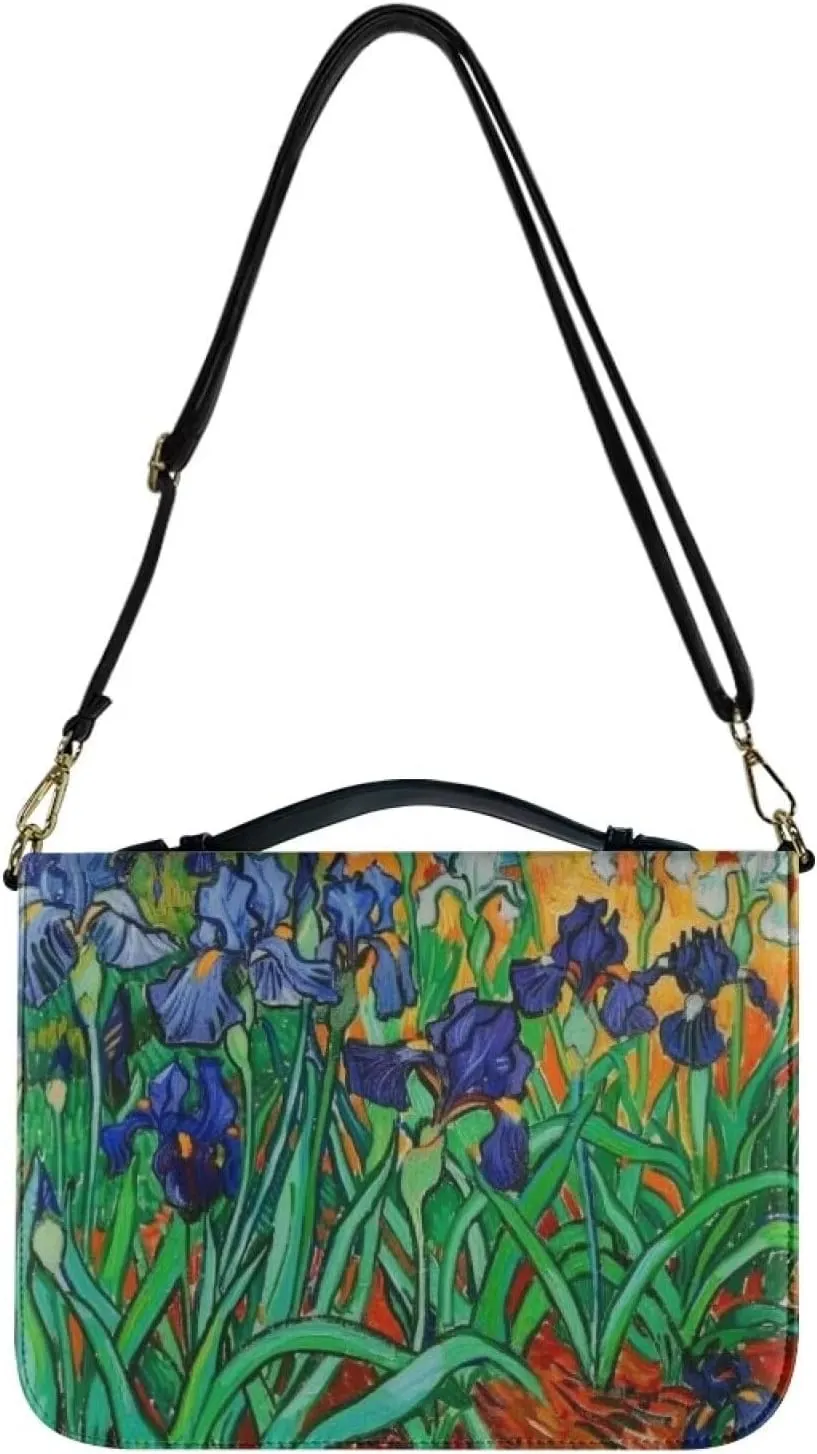 Bible Covers for Women Men Leather Bible Cover Case with Handle Church Carrying Tote Handbag