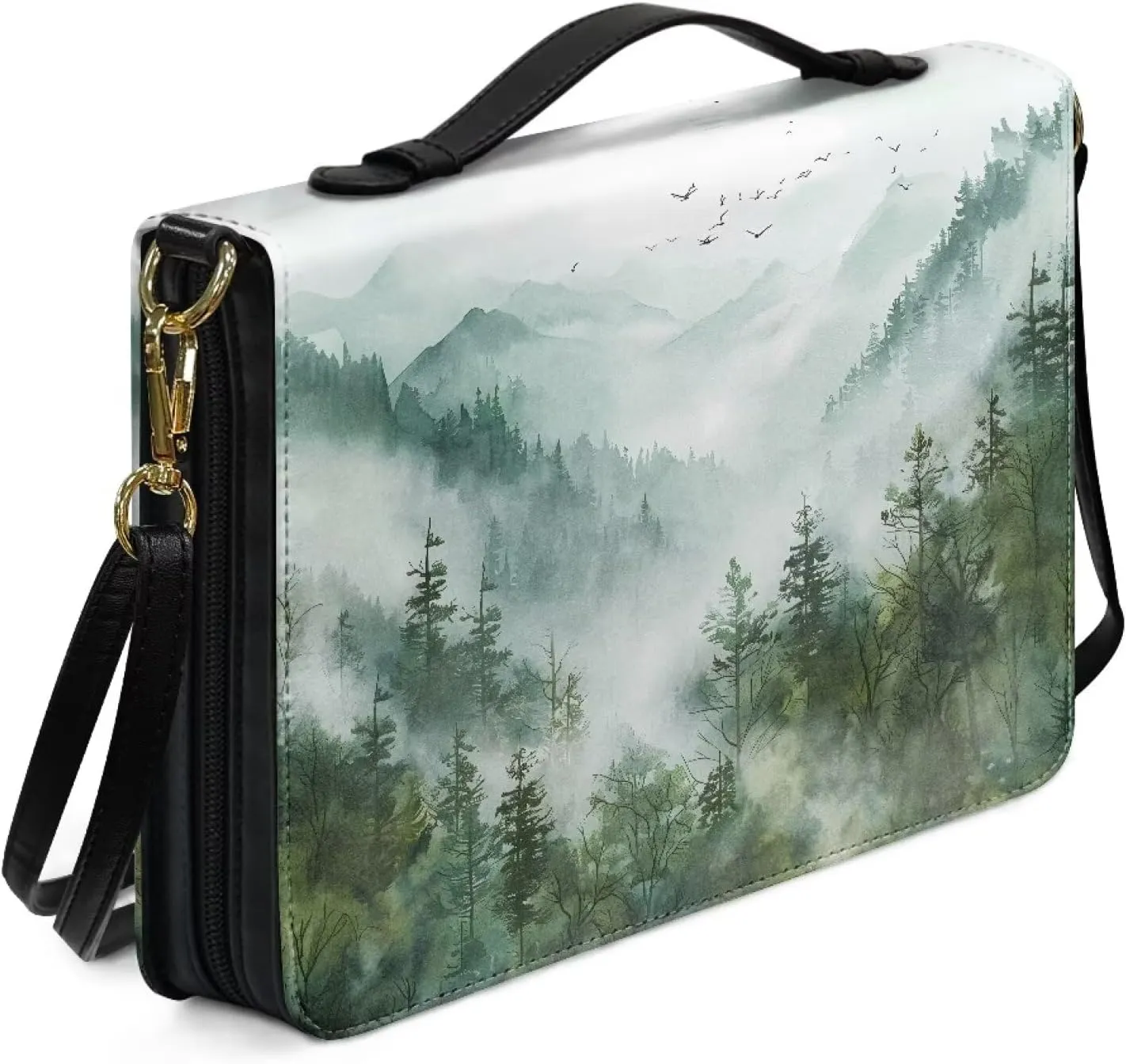 Bible Covers Leather Bible Organizer Case Bible Book Carrier Bag With Zipper Christian Gifts for Women
