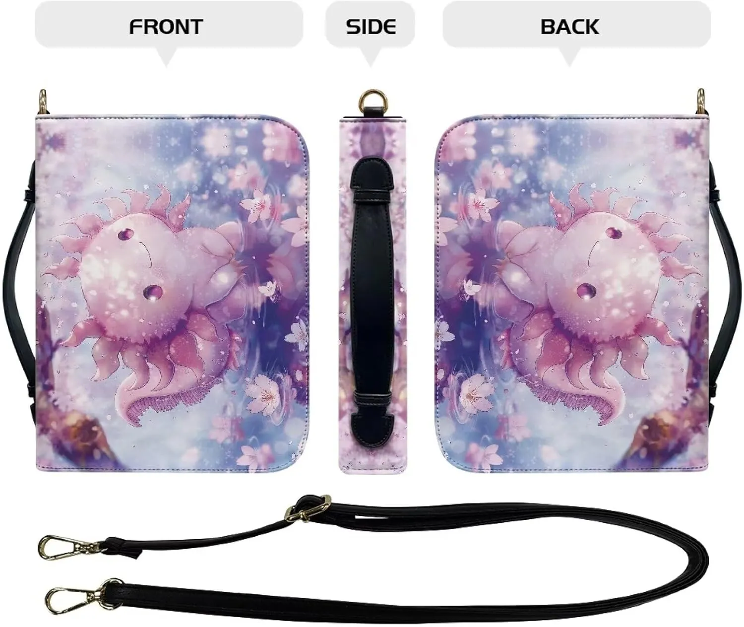 Bible Covers Leather Bible Organizer Case Bible Book Carrier Bag With Zipper Christian Gifts for Women