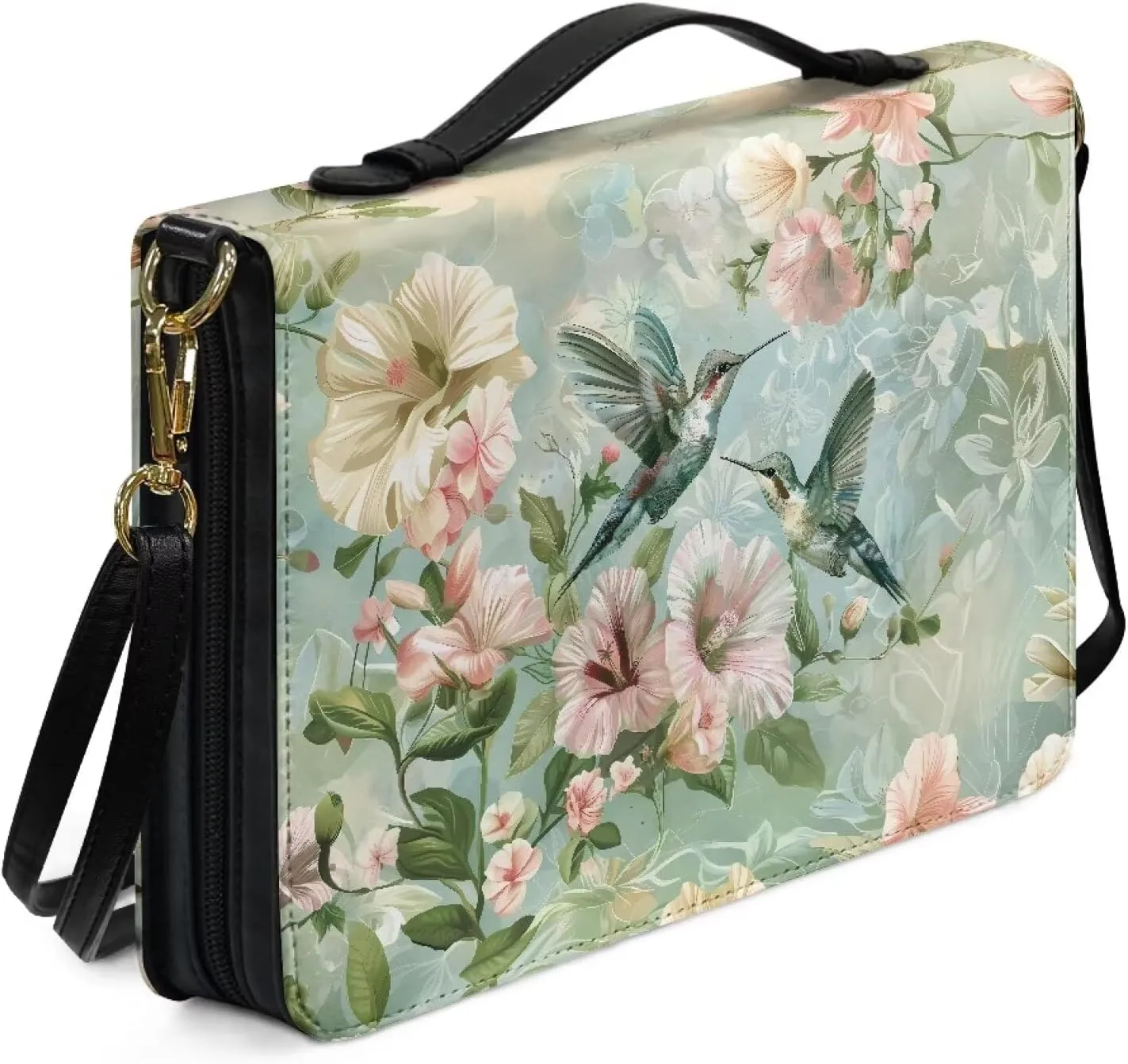 Bible Covers Leather Bible Organizer Case Bible Book Carrier Bag With Zipper Christian Gifts for Women