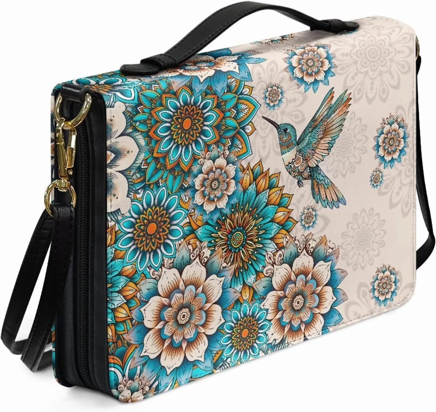 Bible Covers for Women Bible Holder Case Waterproof Bible Protector PU Leather Bible Organizer Bag