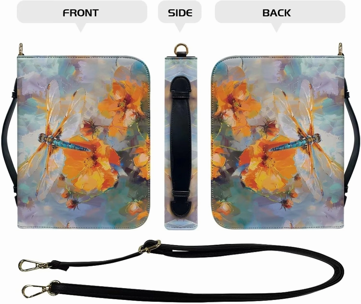 Bible Covers Leather Bible Organizer Case Bible Book Carrier Bag With Zipper Christian Gifts for Women