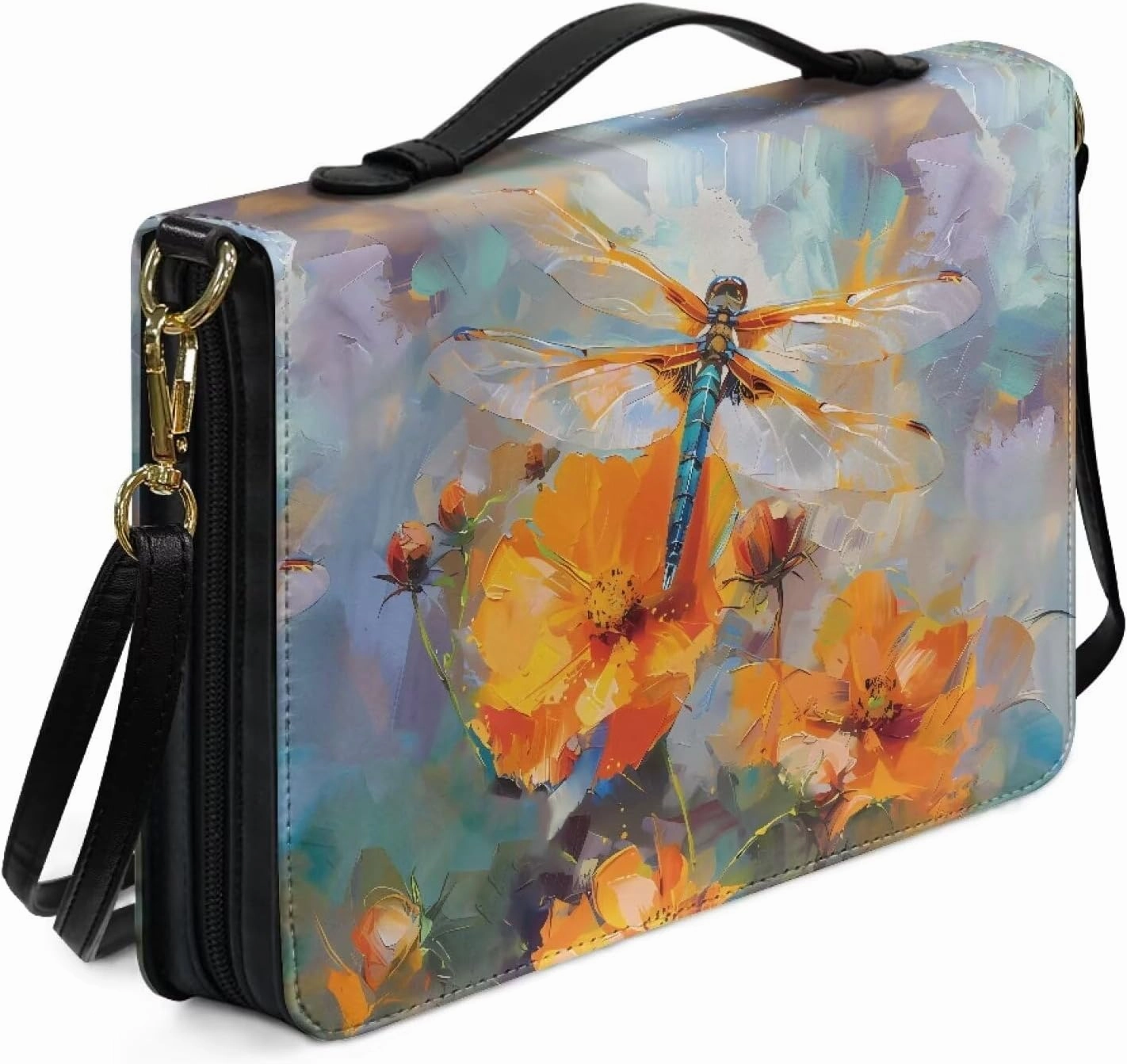 Bible Covers Leather Bible Organizer Case Bible Book Carrier Bag With Zipper Christian Gifts for Women