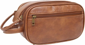 BILIKEYU Carry BagFaux Leather Material Portable Travel Extra Large Makeup Brush Roll (Coffee, One Size)