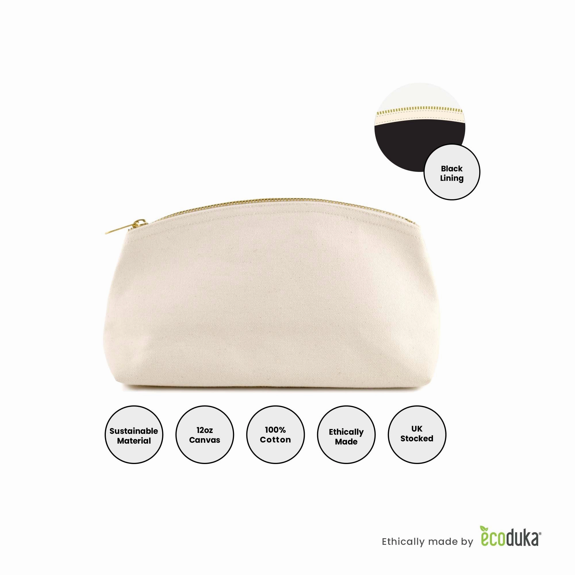 Bluebell Canvas Makeup Bag