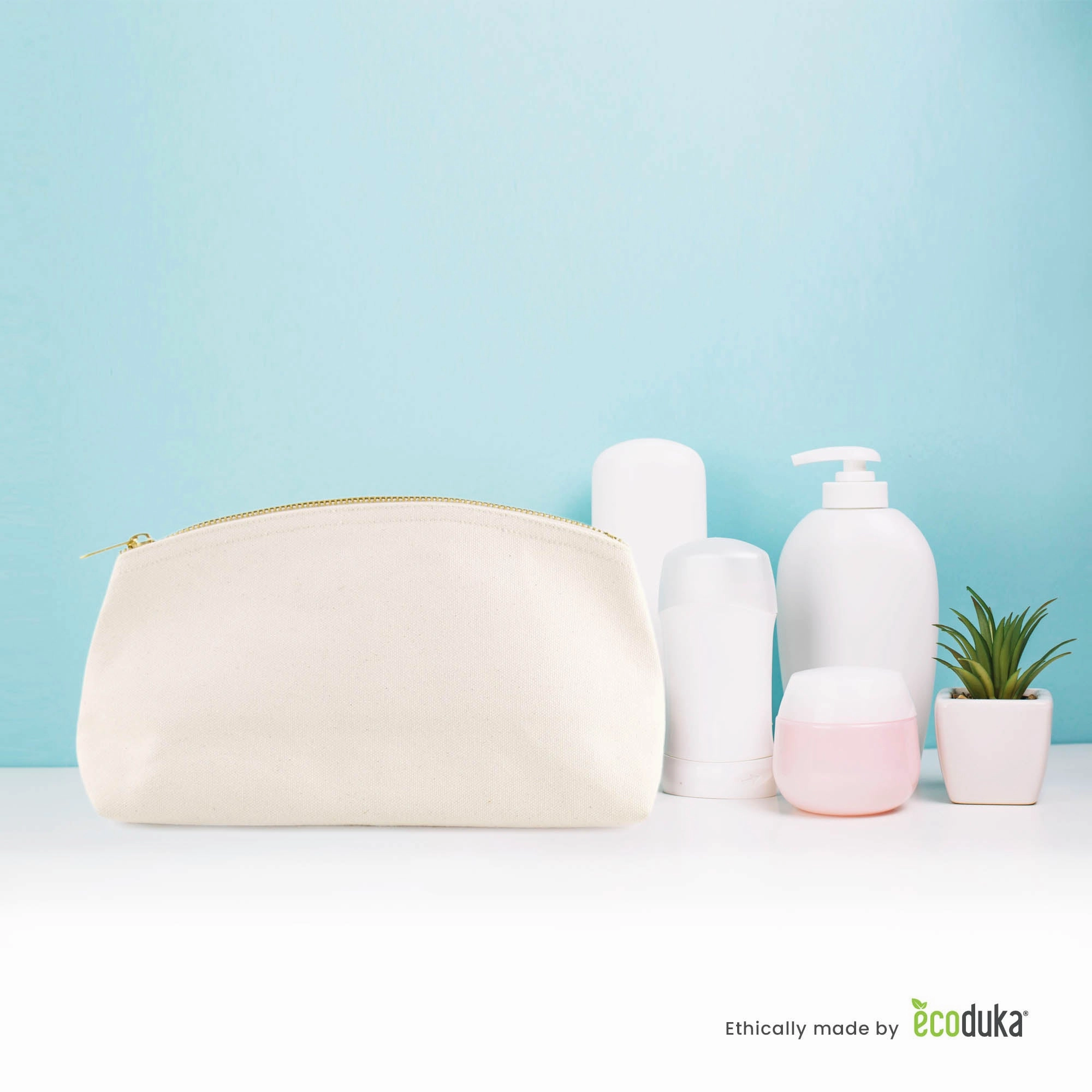 Bluebell Canvas Makeup Bag
