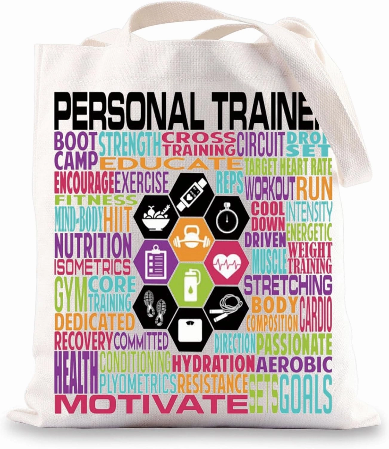 BWWKTOP Personal Trainer Tote Bag - Fitness Instructor Shoulder Bag Gifts