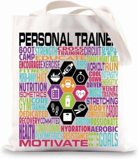 BWWKTOP Personal Trainer Tote Bag - Fitness Instructor Shoulder Bag Gifts