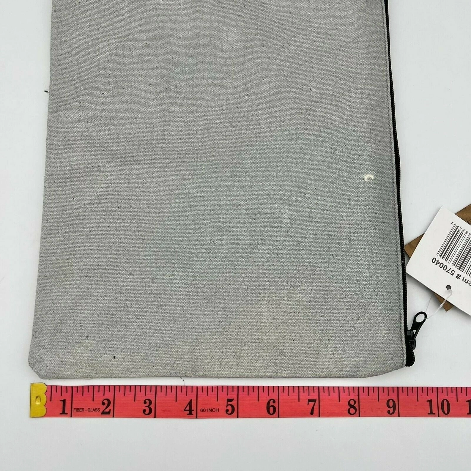 Canvas Makeup Travel Bag Designer Bags Inside Pocket Zip New!