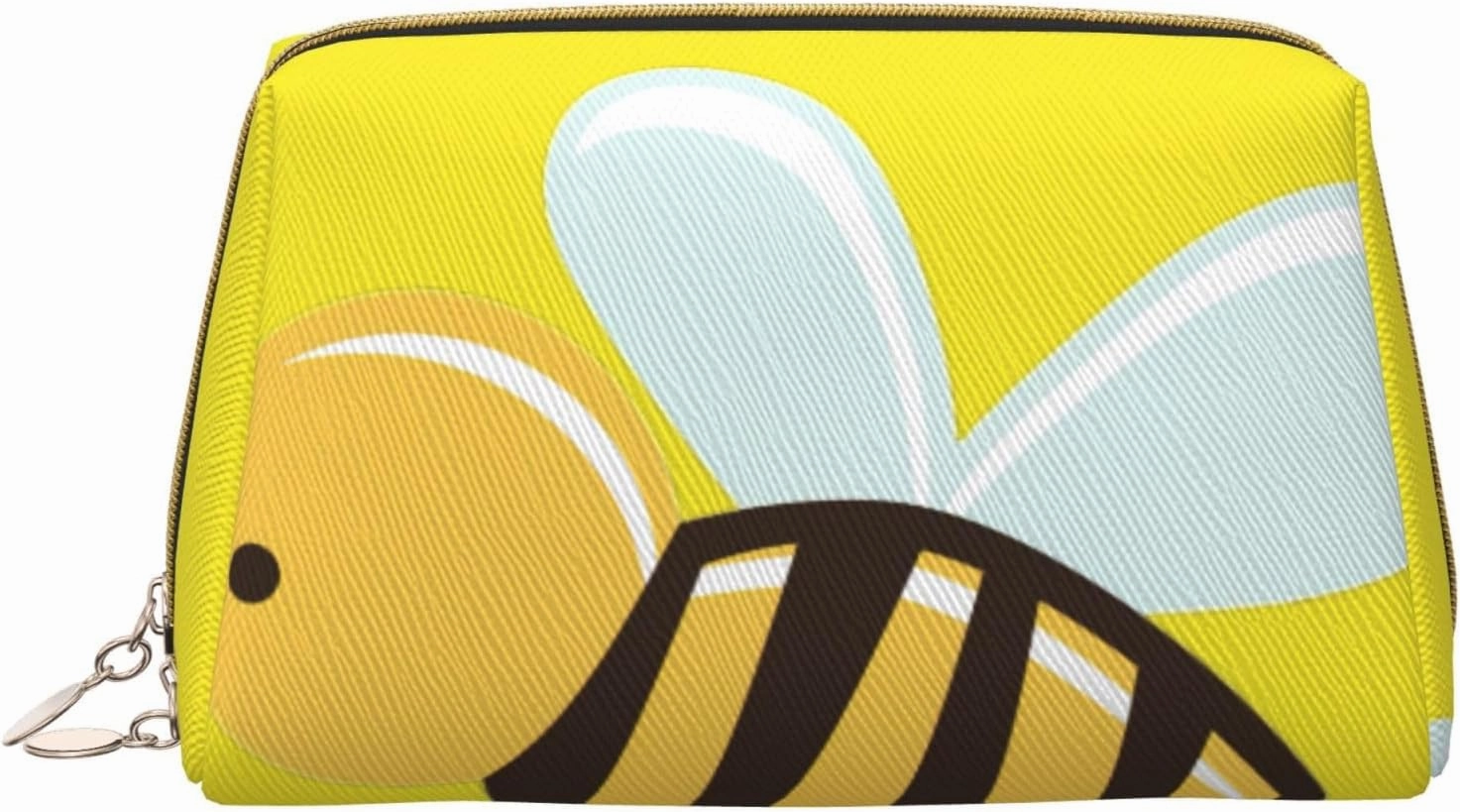 Cartoon Bee Toiletry Pouch, Travel-Friendly Makeup Organizer For Makeup Brushes, Lipsticks