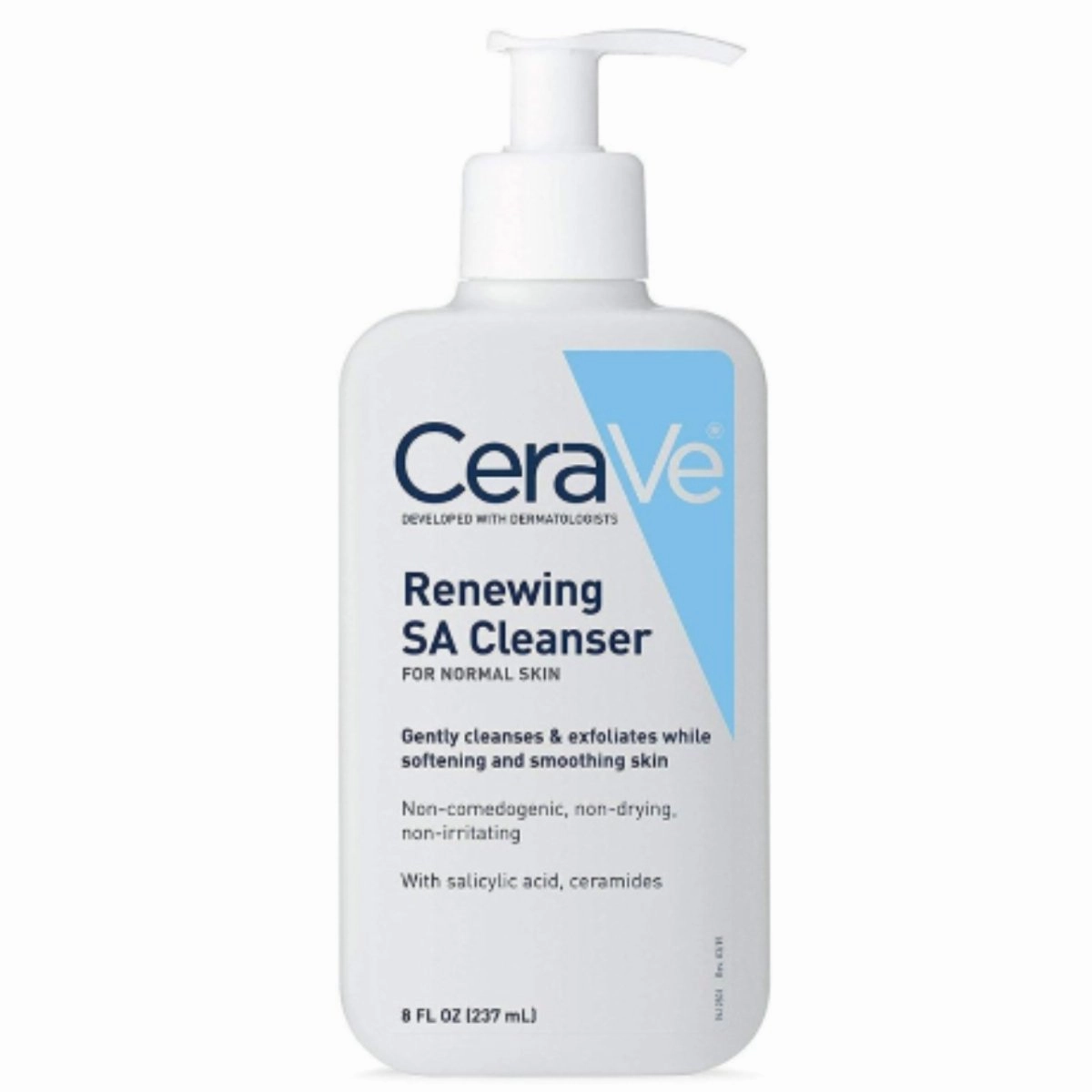CERAVE Renewing SA Cleanser For Normal Skin With Ceramides And Salicylic Acid, 237ml