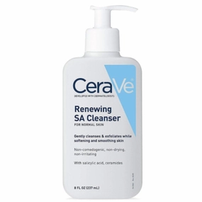 CERAVE Renewing SA Cleanser For Normal Skin With Ceramides And Salicylic Acid, 237ml