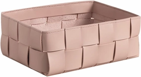 Chic Makeup Holder Delicate Skincare Makeup Organizer and Palette Organizer with Leather for Bathroom Brushes Lipsticks Skincare Toner Gift Simple Cosmetic Cases (Color : Pink) (Pink)