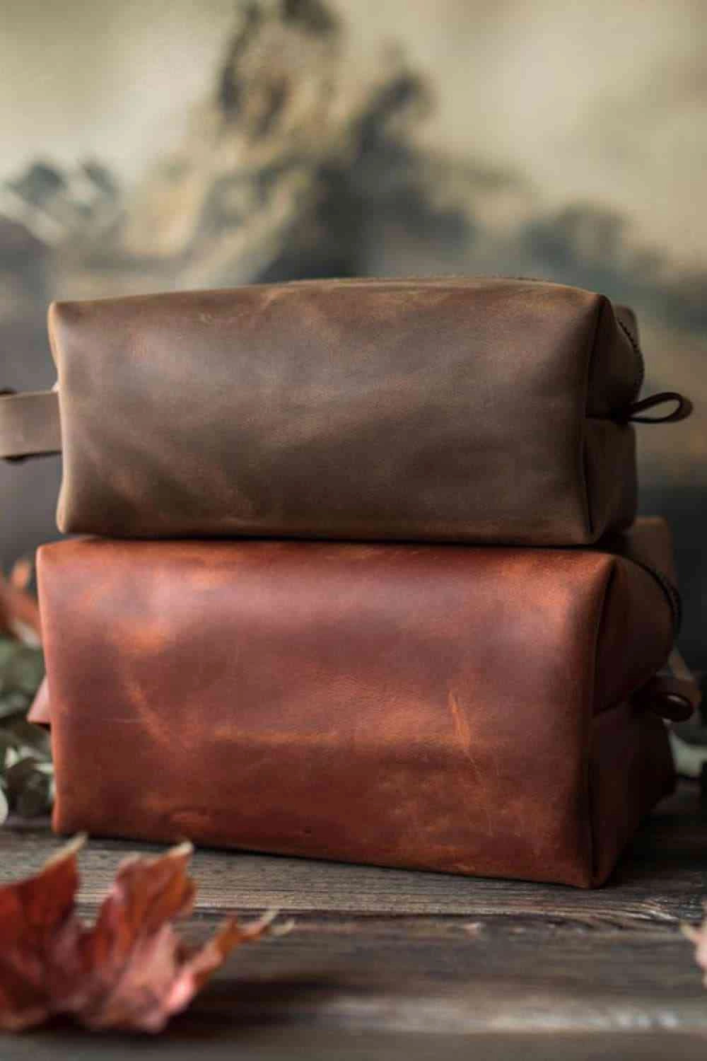 Chic PU Leather Makeup Bag for Elegant Beauty Storage