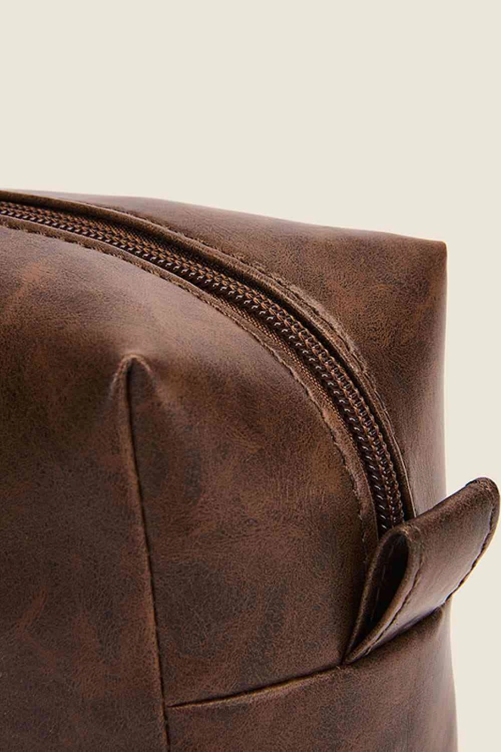 Chic PU Leather Makeup Bag for Elegant Beauty Storage