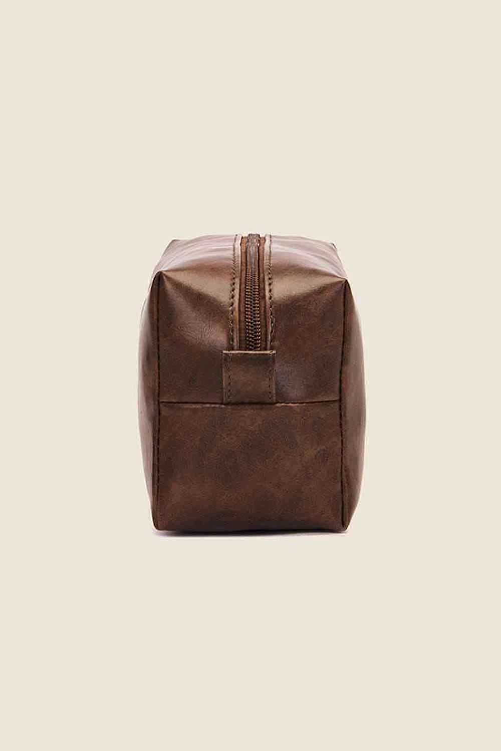 Chic PU Leather Makeup Bag for Elegant Beauty Storage