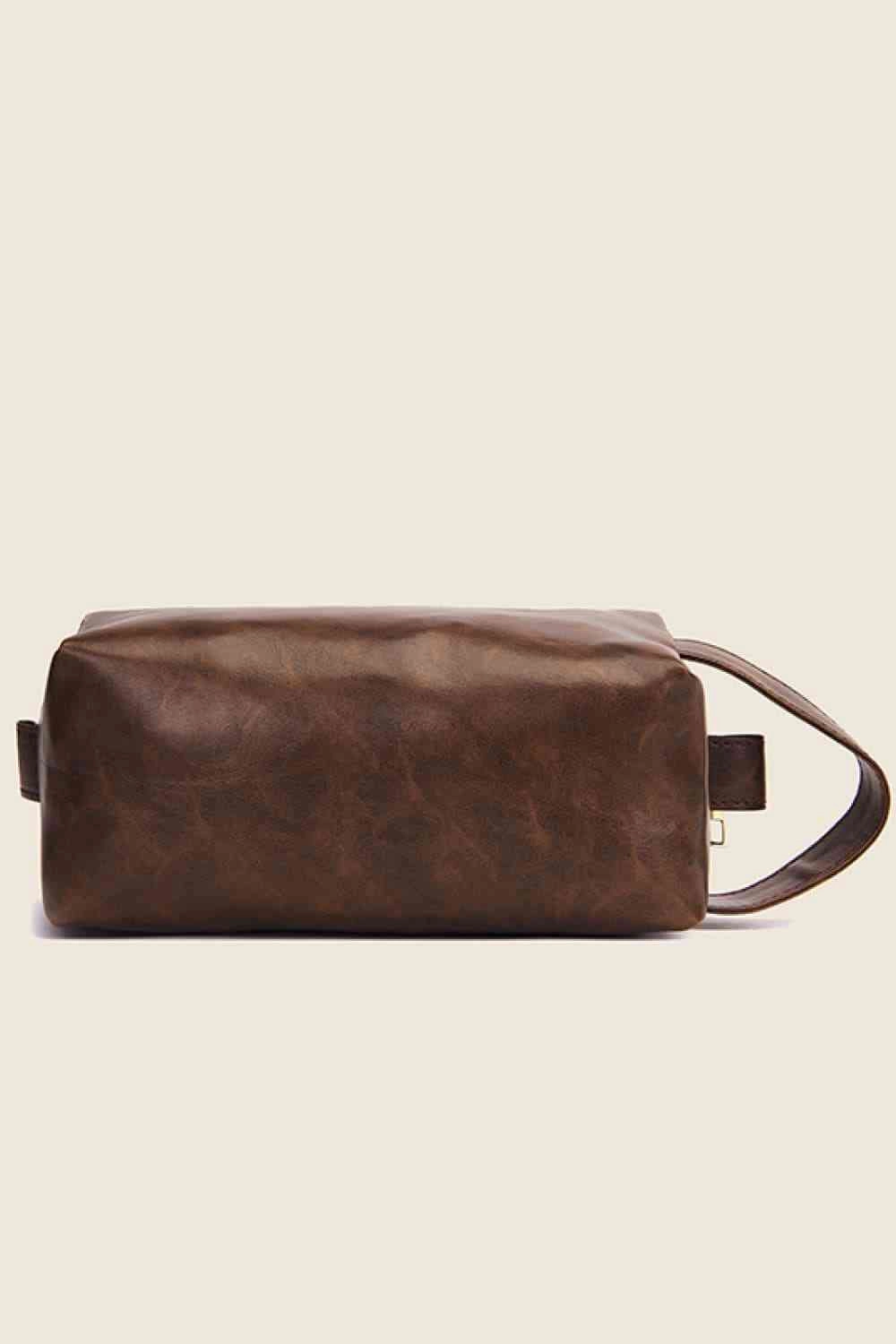 Chic PU Leather Makeup Bag for Elegant Beauty Storage