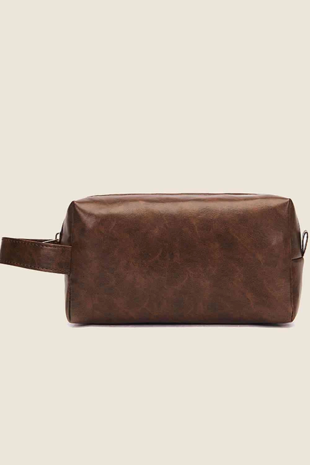 Chic PU Leather Makeup Bag for Elegant Beauty Storage