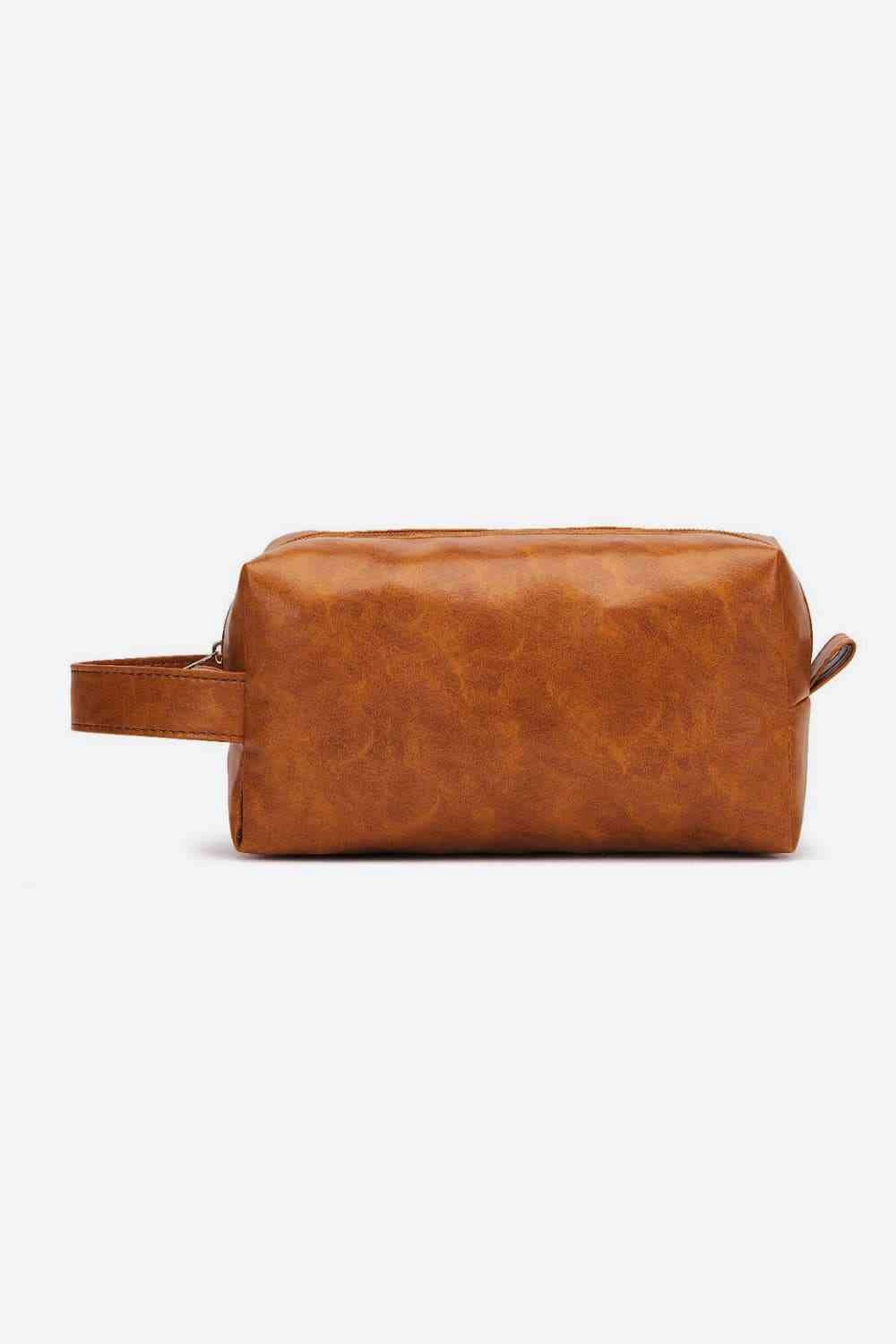 Chic PU Leather Makeup Bag for Elegant Beauty Storage