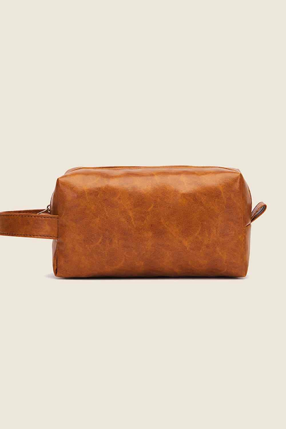 Chic PU Leather Makeup Bag for Elegant Beauty Storage