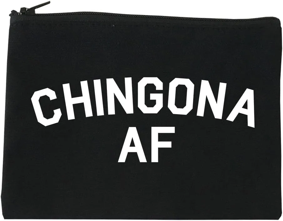 Chingona AF Spanish Slang Mexican Cosmetic Makeup Bag