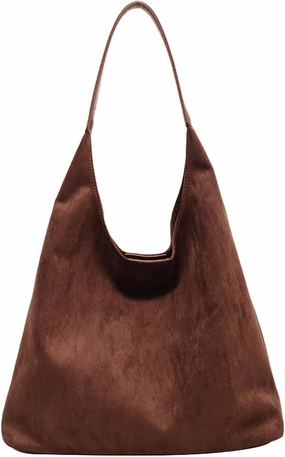 Classic Flock Tote Bag for Women Suede Durable Handbag Fashion Soft Large Space Capacity Shoulder Bags